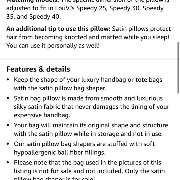 Luxury Bag Pillow Shaper - Picture 5 of 10